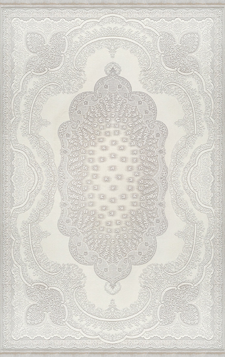 Merinos Halı Rodin 19777 063 Krem – Madalyonlu Klasik Halı