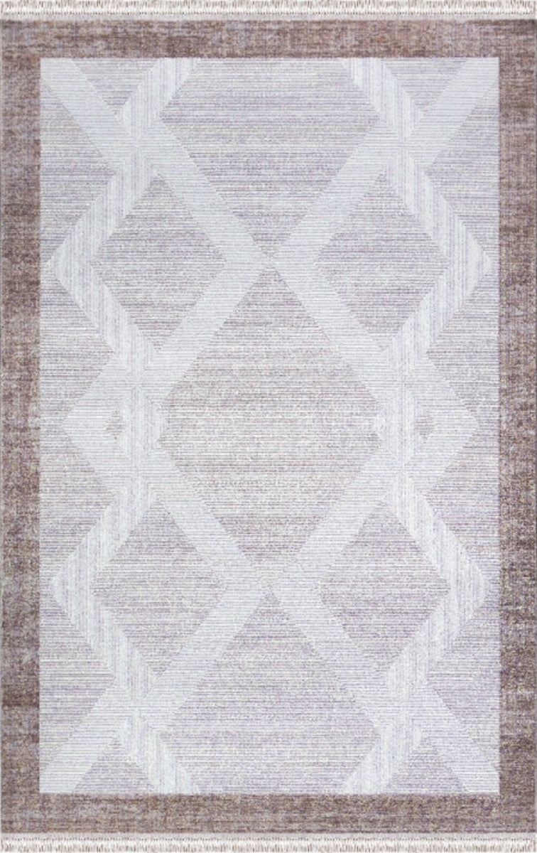 Merinos Halı Rodin 60896 070 Vizon Gri – Baklava Desenli Halı