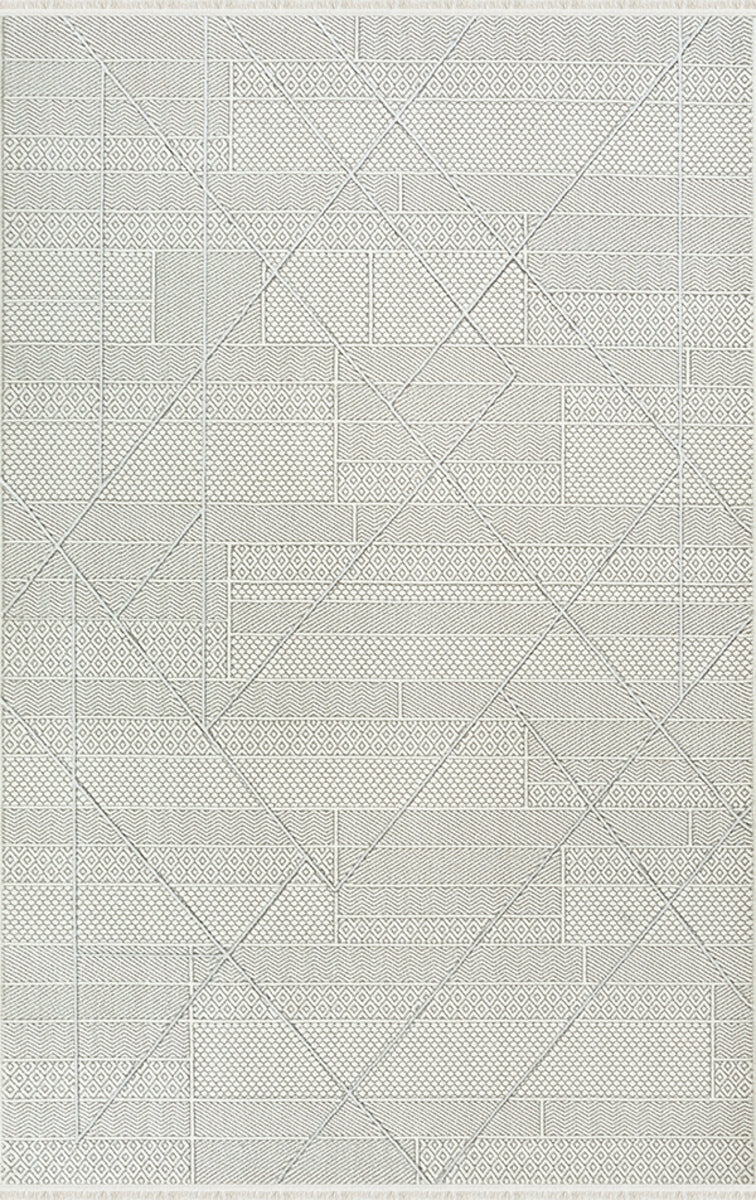 Merinos Halı Ritim 73338 060 Krem – Çizgi Geometrik Halı