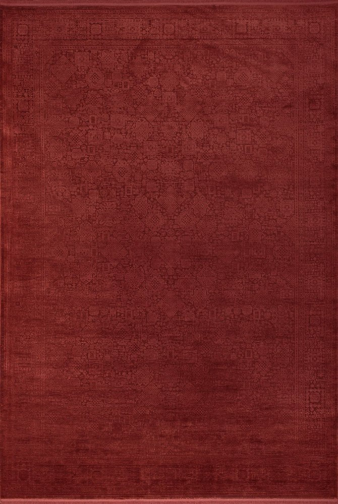 Artemis Halı Hermes Color B104KR Kırmızı – Eskitme Klasik Desenli Halı