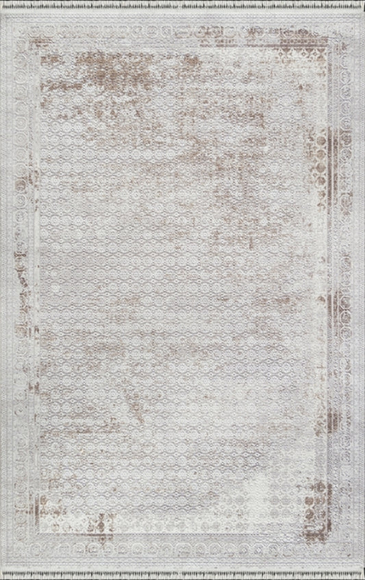 Merinos Halı Rodin 60893 071 Krem Vizon – Eskitme Bordürlü Halı