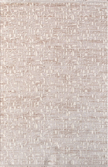 Artemis Halı Emma 09767A Krem Bej – Blok Dokulu Modern Halı