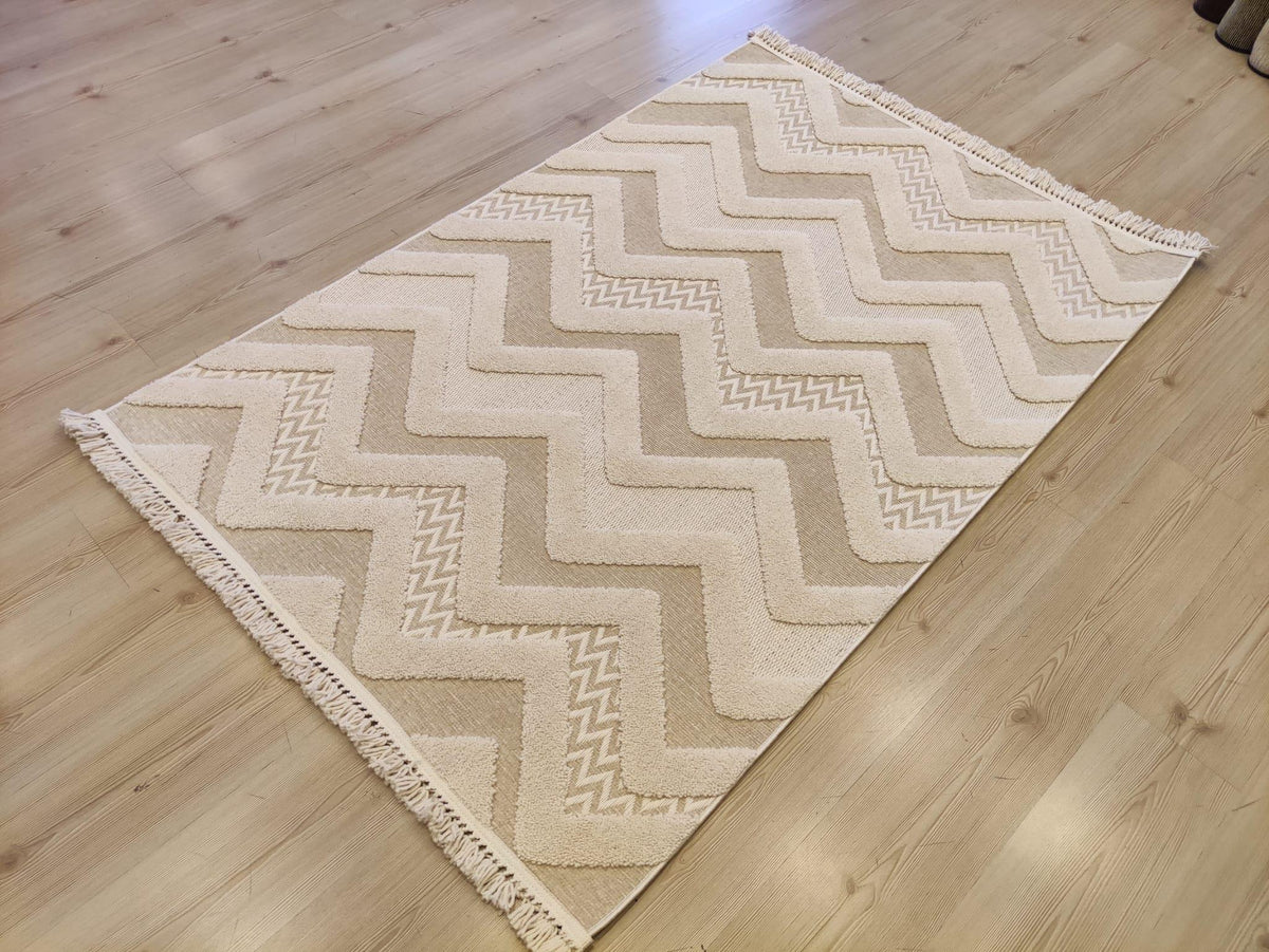 Luxess Halı Tasarım 1039 Bej Dekoratif Halı
