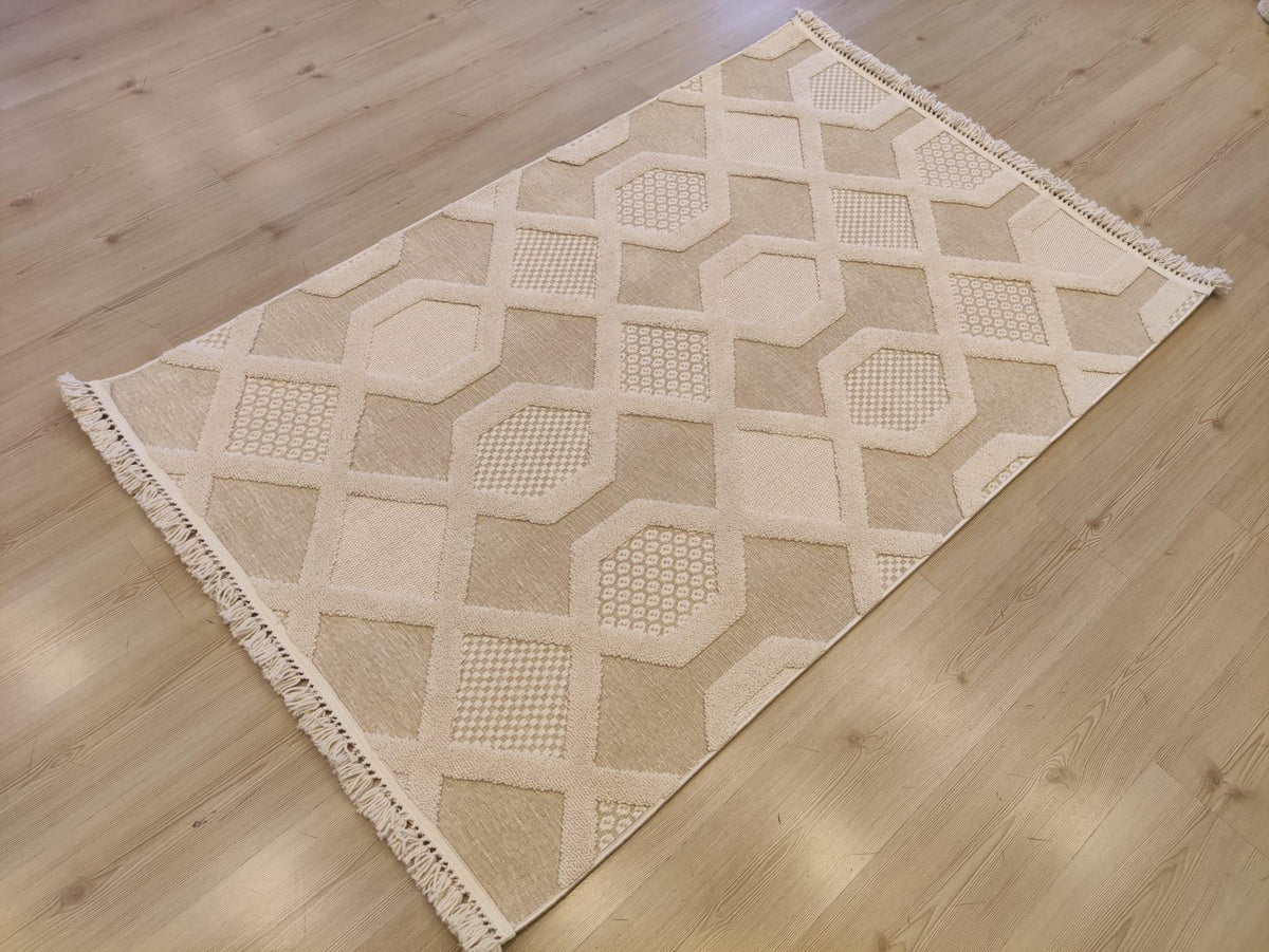 Luxess Halı Tasarım 1040 Bej Dekoratif Halı