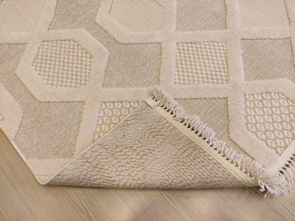 Luxess Halı Tasarım 1040 Bej Dekoratif Halı