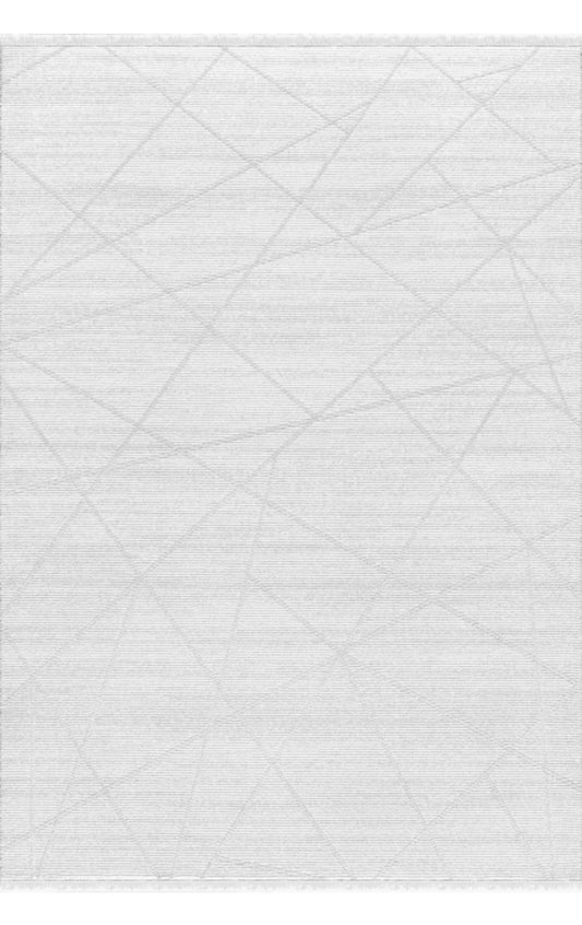Merinos Halı Diyez 37917 060 Krem – İnce Çizgi Geometrik Halı