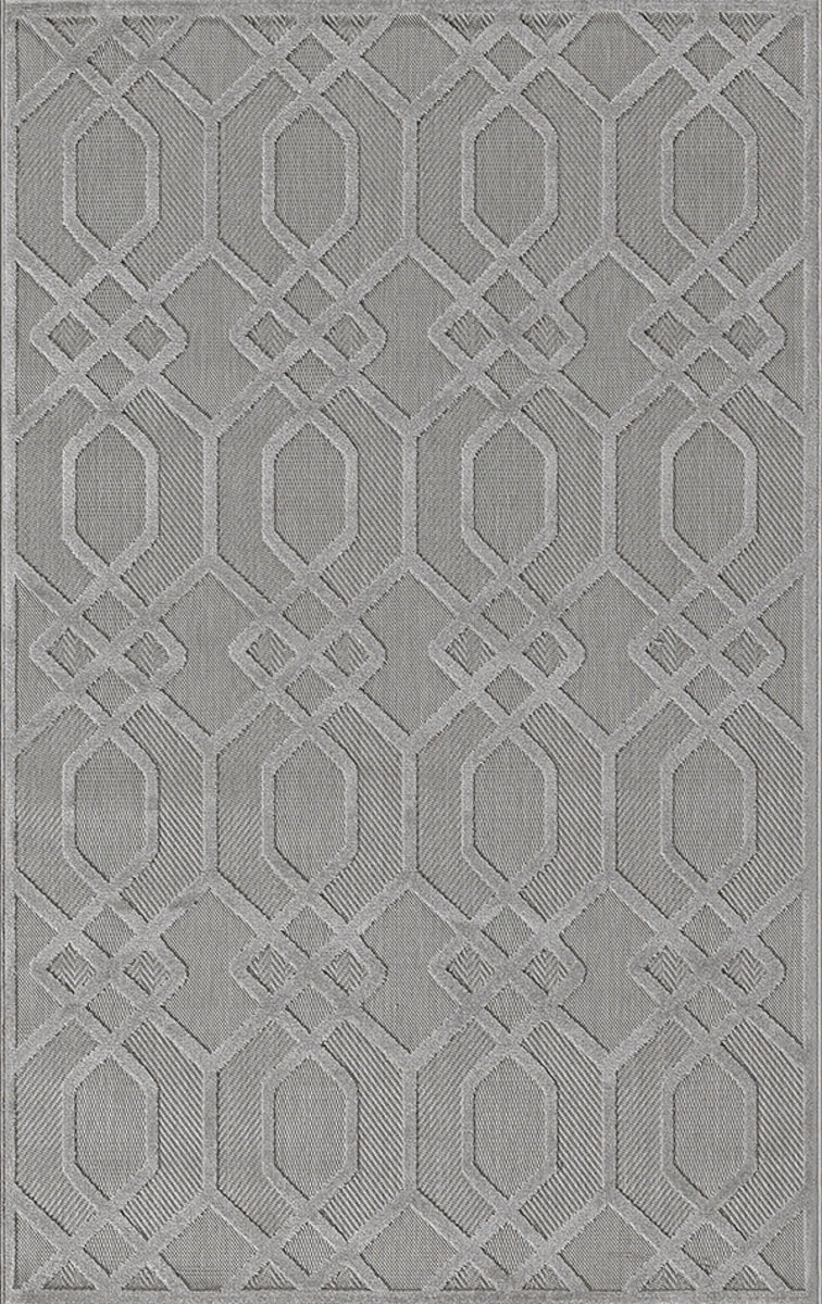 Merinos Halı Launge 54094 295 Gri – Kafes Geometrik Halı