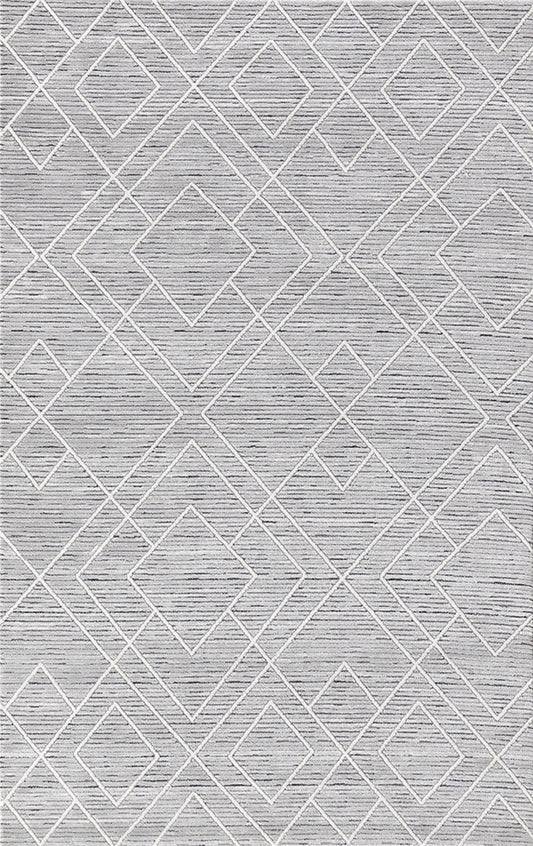 Merinos Halı Country 36230 095 Gri – Baklava Çizgili Halı