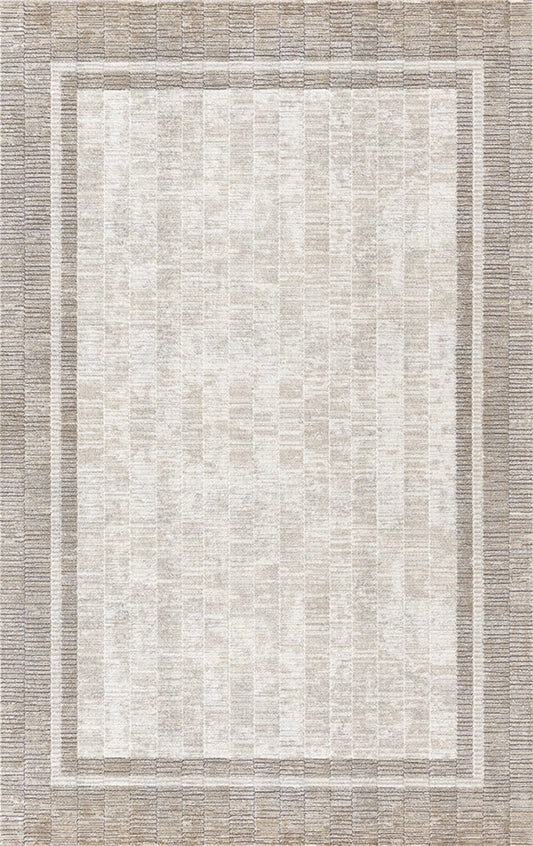 Merinos Halı Country 36201 070 Bej – Çerçeveli Eskitme Halı