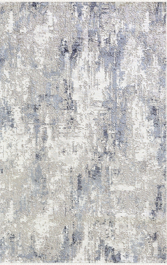 Merinos Halı Diyez 34932 030 Gri Mavi – Soyut Eskitme Halı