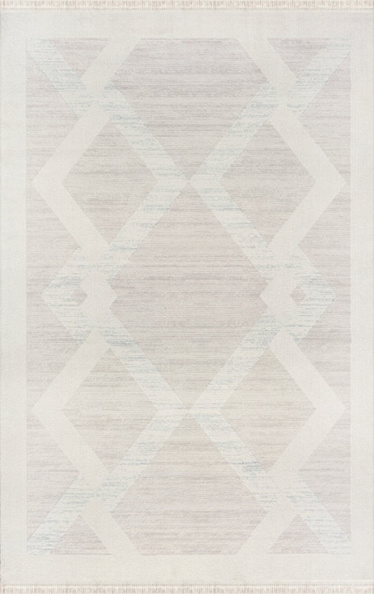 Merinos Halı Rodin 60896 095 Krem – Baklava Desenli Halı