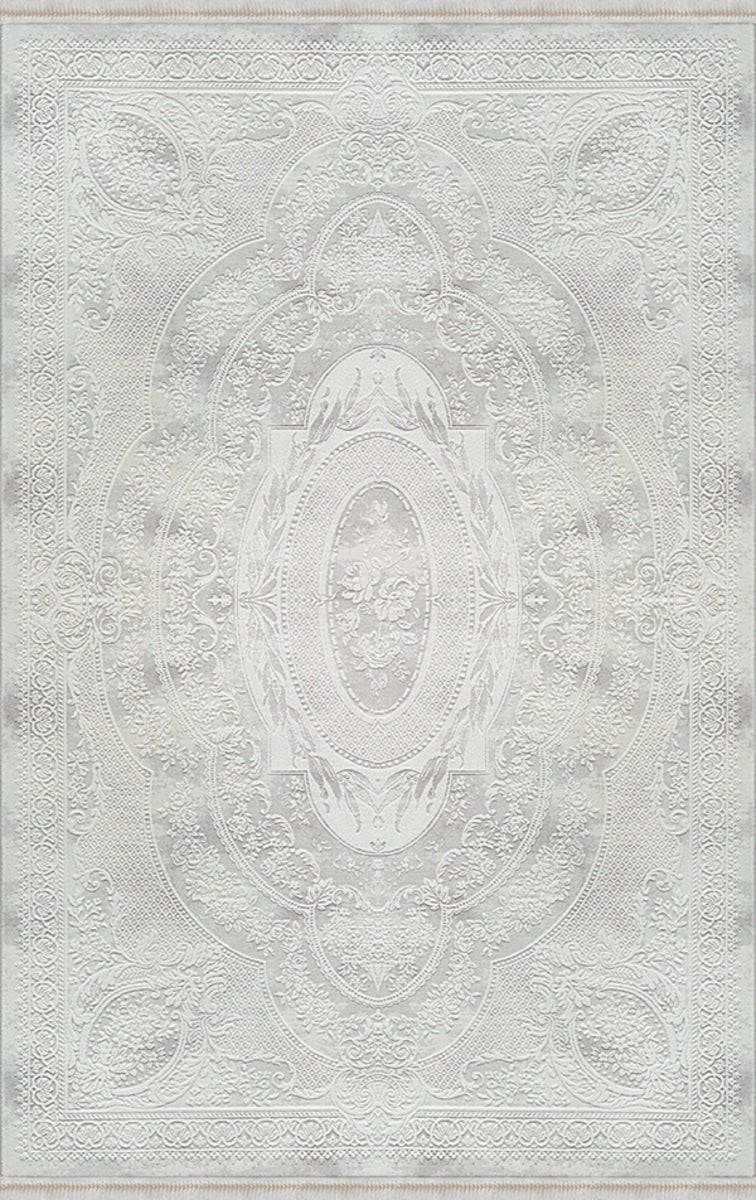Merinos Halı Rodin 19774 061 Krem – Madalyonlu Klasik Halı