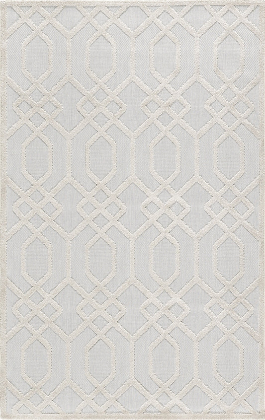 Merinos Halı Launge 54094 260 Krem – Kafes Geometrik Halı