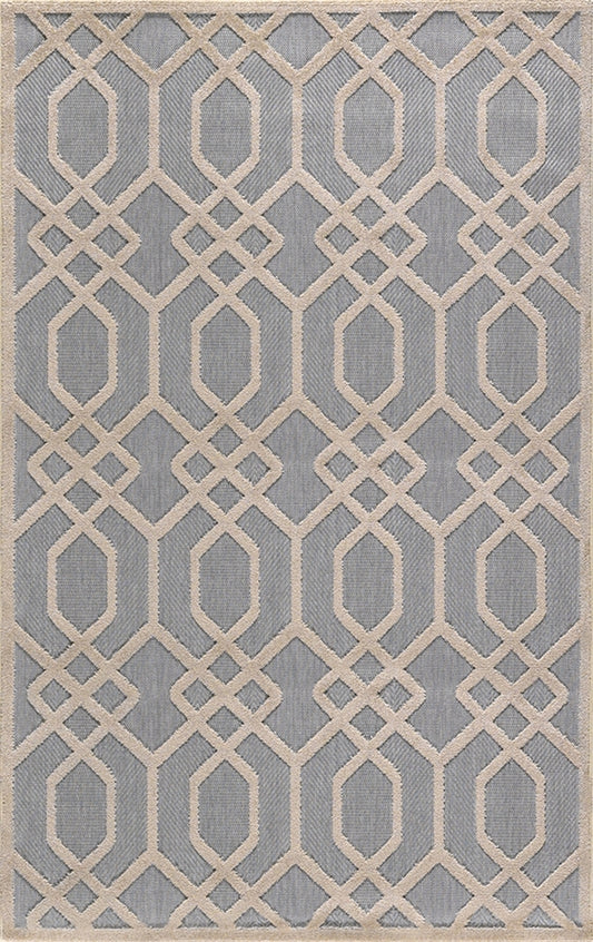Merinos Halı Launge 54094 261 Gri Bej – Kafes Geometrik Halı