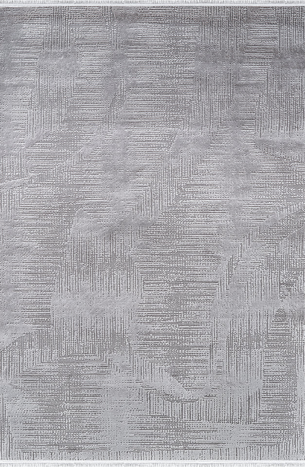 Pierre Cardin NORA UN05B mavi gri tonlu soyut desenli modern salon halısı