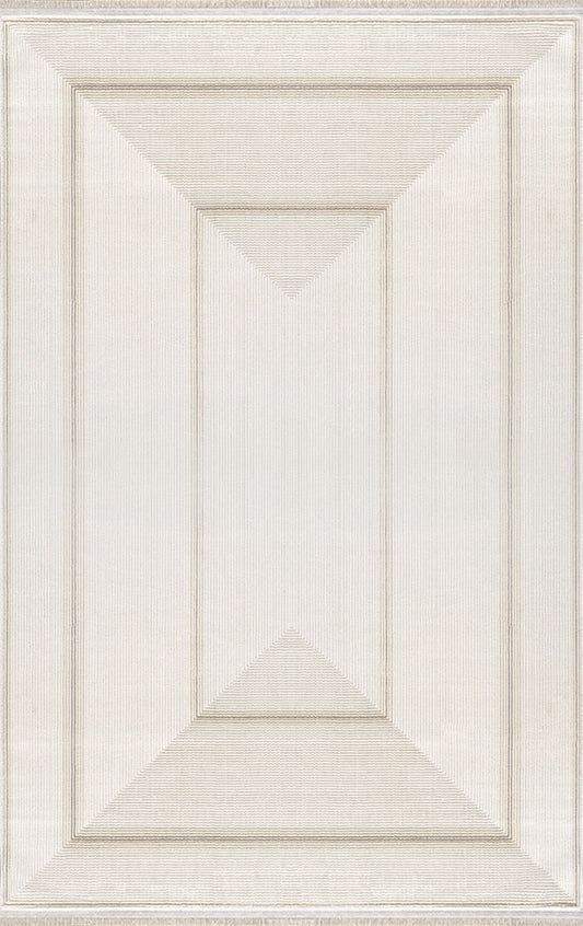 Merinos Halı Lion 62752 070 Krem – Panel Çerçeveli Halı