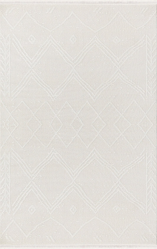 Merinos Halı Therapy 36124 060 Krem – Ton Sür Ton Geometrik Halı