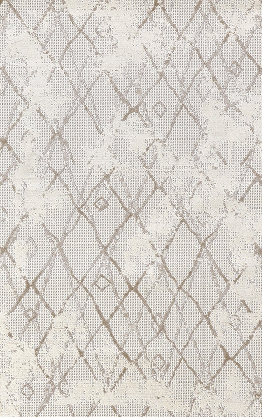 Merinos Halı Country 36189 070 Krem Bej – Baklava Çizgili Halı