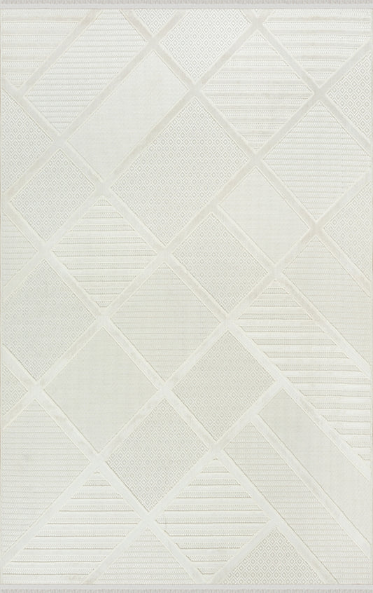 Merinos Halı Havana 73480 060 Krem – Baklava Geometrik Halı