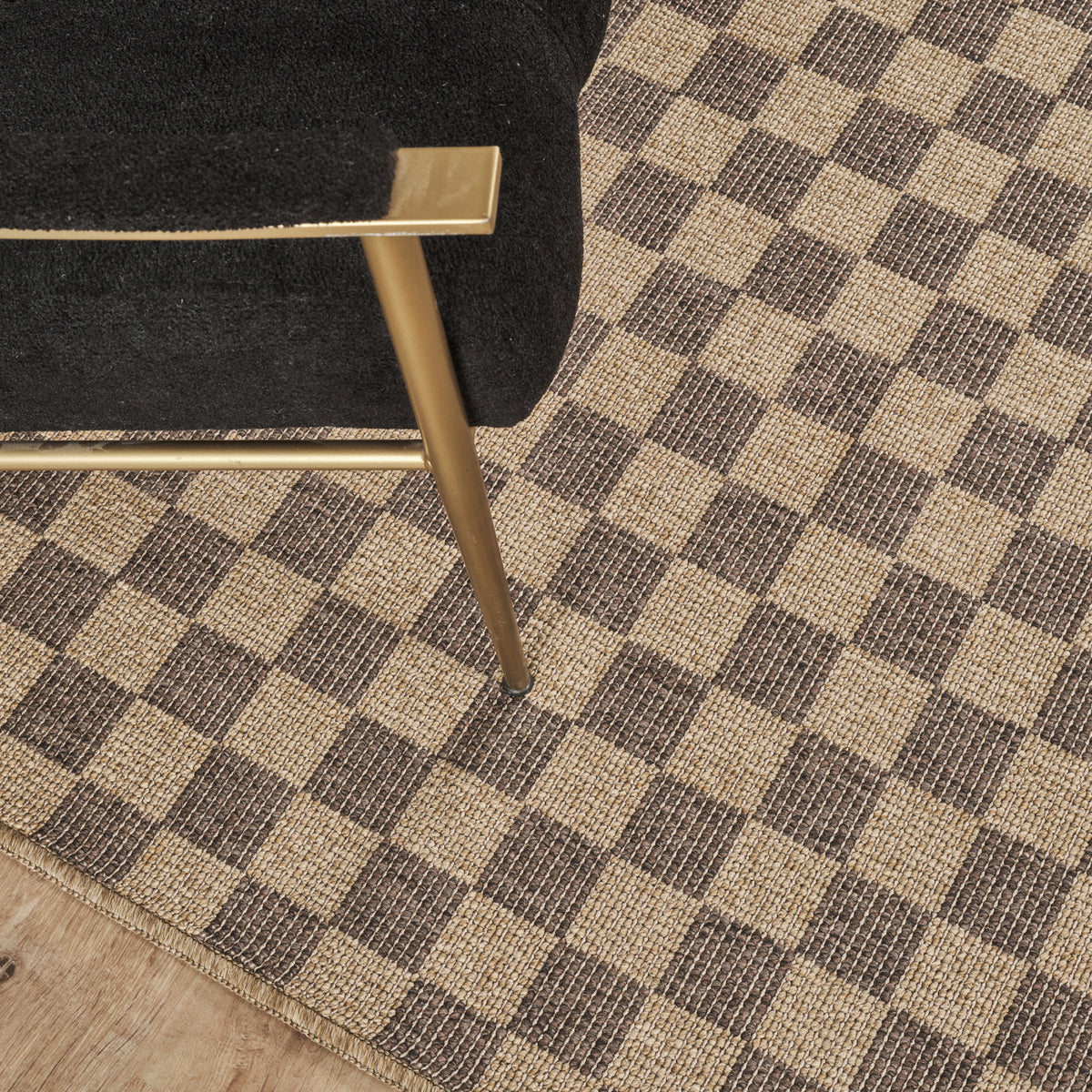 Kaşmir Halı Kilim Jüt Dorne Kahverengi – görsel 2