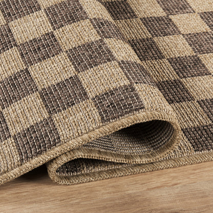 Kaşmir Halı Kilim Jüt Dorne Kahverengi – görsel 3