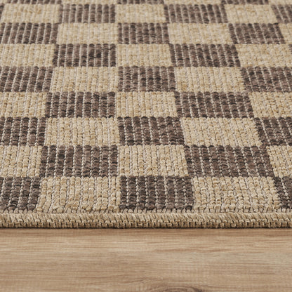 Kaşmir Halı Kilim Jüt Dorne Kahverengi – görsel 4