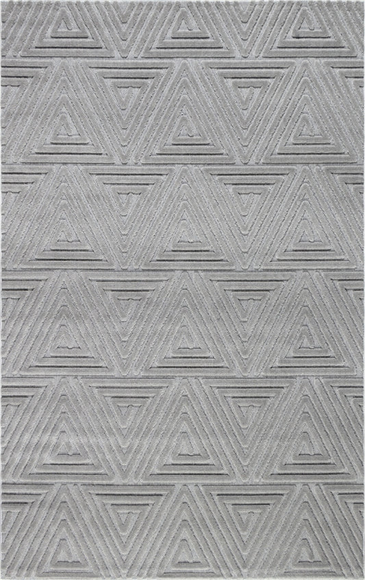 Merinos Halı Launge 65150 260 Gri – Üçgen Geometrik Halı