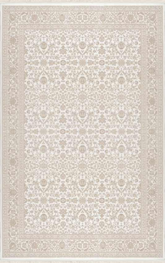 Merinos Halı Premium 69799 070 Krem Bej – Bordürlü Klasik Halı