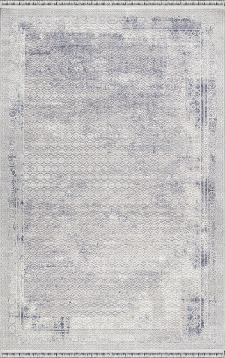 Merinos Halı Rodin 60893 030 Gri Mavi – Eskitme Bordürlü Halı