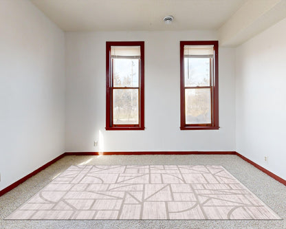 Artemis Halı Davina 09752A halı bordo pencereli odada