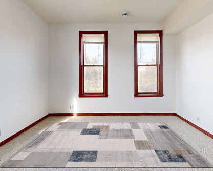 Artemis Halı Davina 09789A halı bordo pencereli odada
