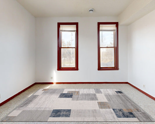 Artemis Halı Davina 09789A halı bordo pencereli odada