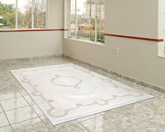 Artemis Halı Vanessa 03080A halı mermer zeminli odada