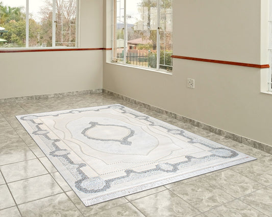 Artemis Halı Vanessa 03080B halı mermer zeminli odada