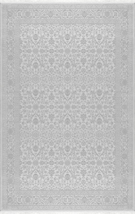 Merinos Halı Premium 69799 095 Gri – Bordürlü Klasik Halı