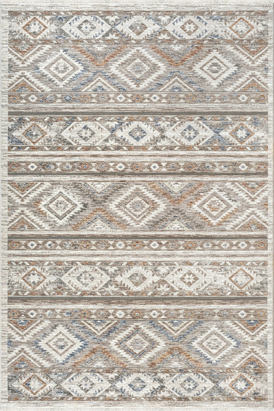 Merinos Halı Valeria 91008 060 Krem Bej – Etnik Desenli Halı