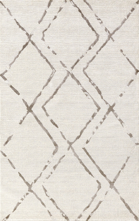 Merinos Halı Country 36213 070 Krem Kahve – Baklava Desenli Halı