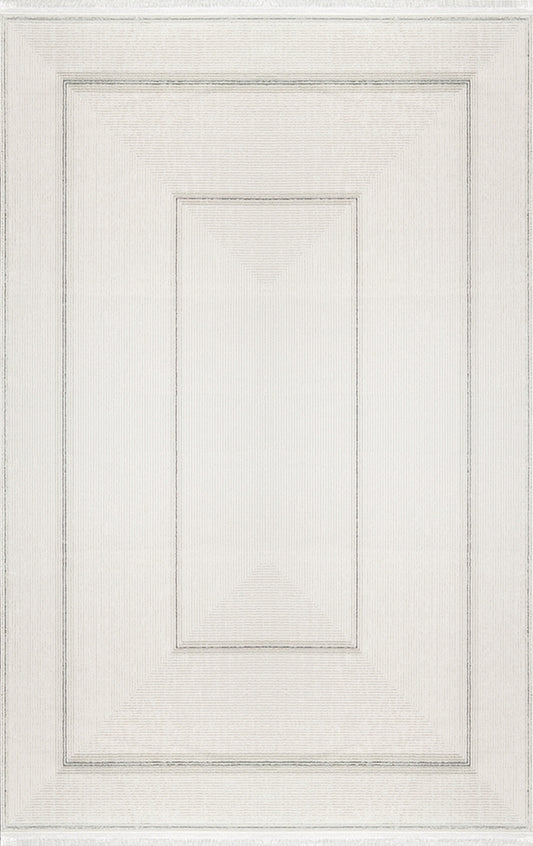 Merinos Halı Lion 62752 095 Krem Gri – Panel Çerçeveli Halı
