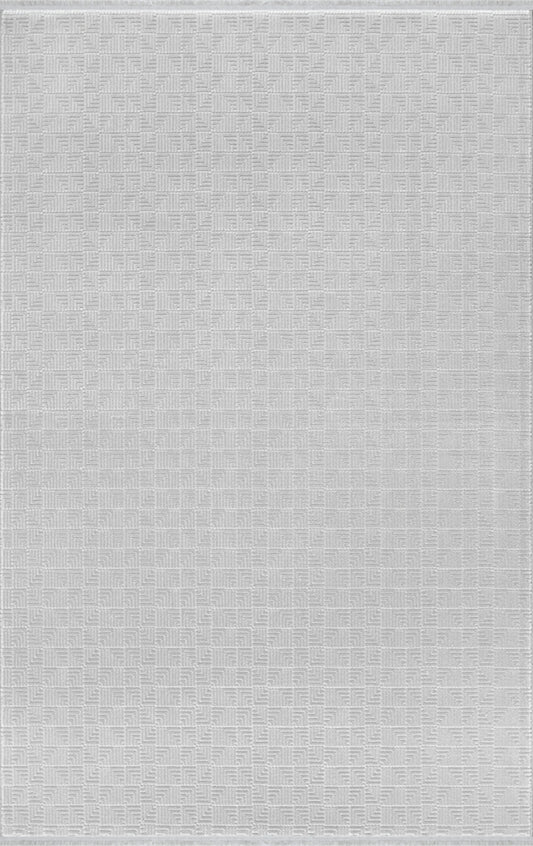 Merinos Halı Premium 69813 095 Gri – Ton Sür Ton Desenli Halı