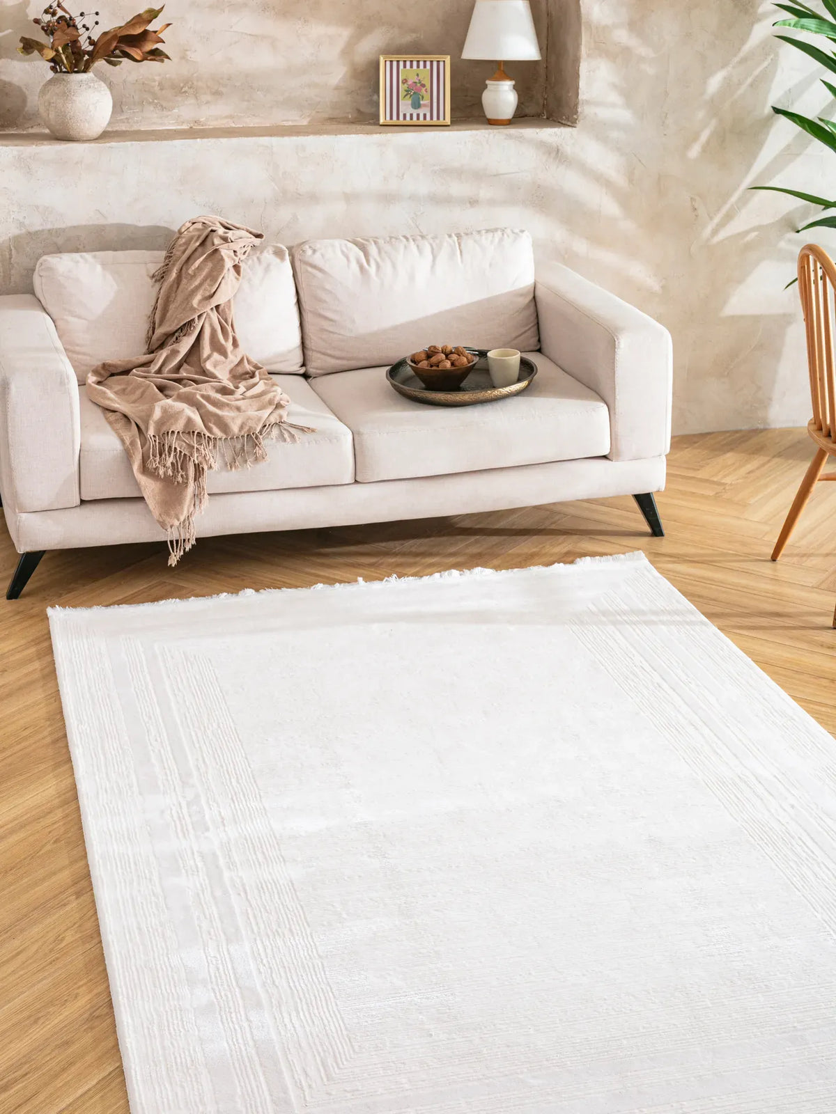 Tuğra Halı Sıla SL01 Krem Salon Halısı - Efta Halı
