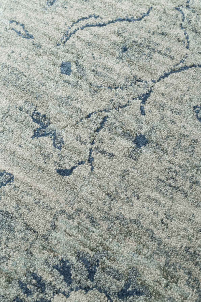 AJMER JM 01 Mavi halı - 160x230, 200x300, 240x330, 300x400 ölçü seçenekleri