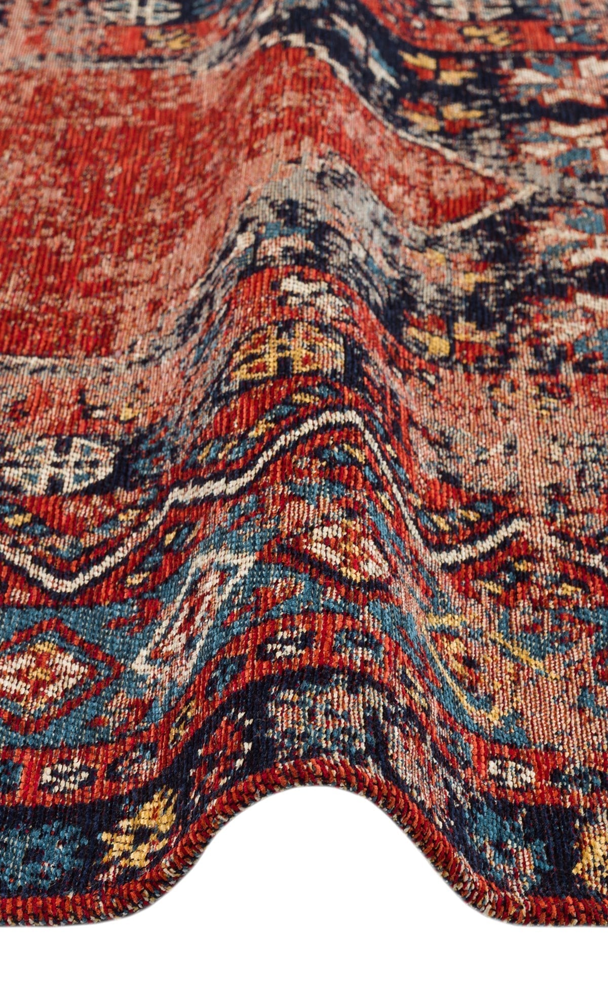 ANADOLU KILIM AND 04 Çok Renkli halı - Akrilik Şönil ve Polyester malzemeden üretilmiş