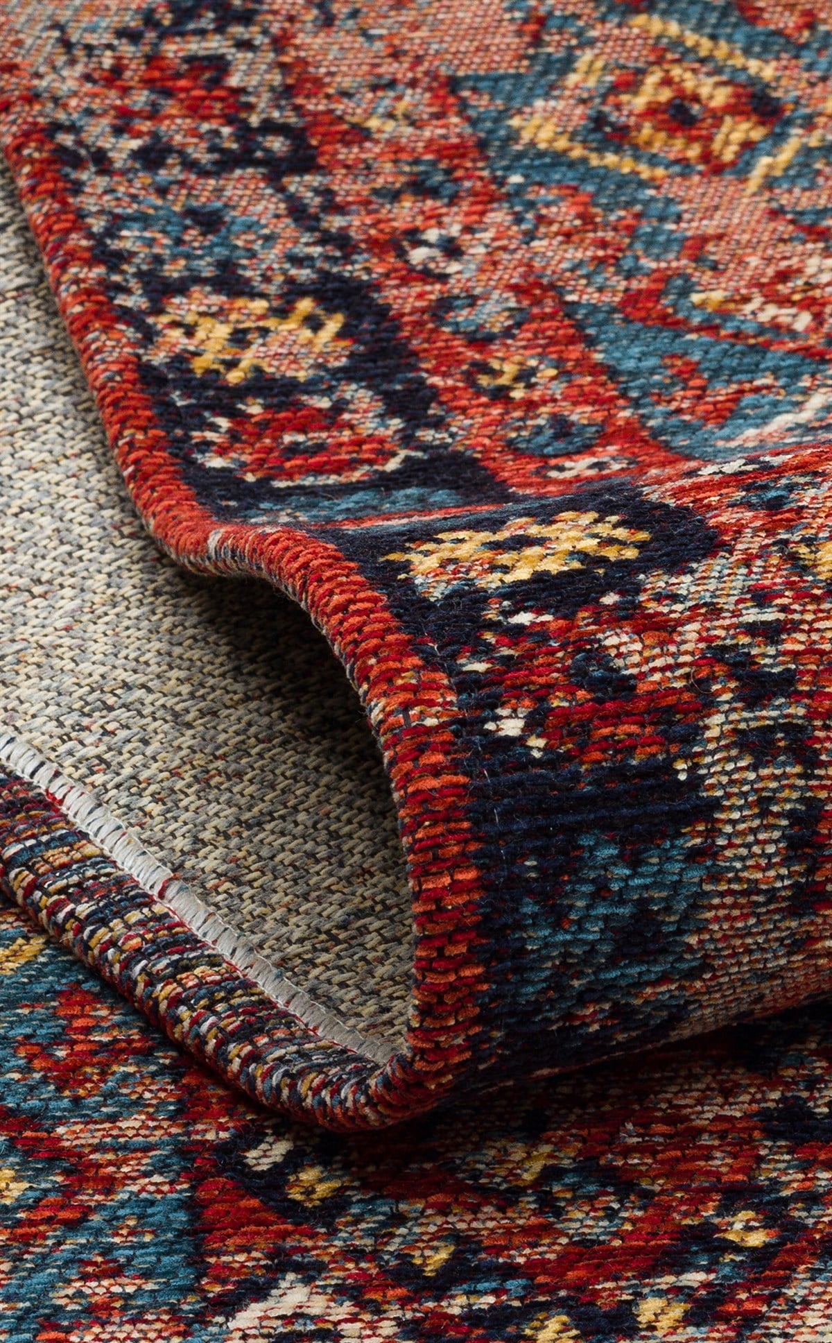 ANADOLU KILIM AND 04 Çok Renkli halı - Saçak kenar bitimli