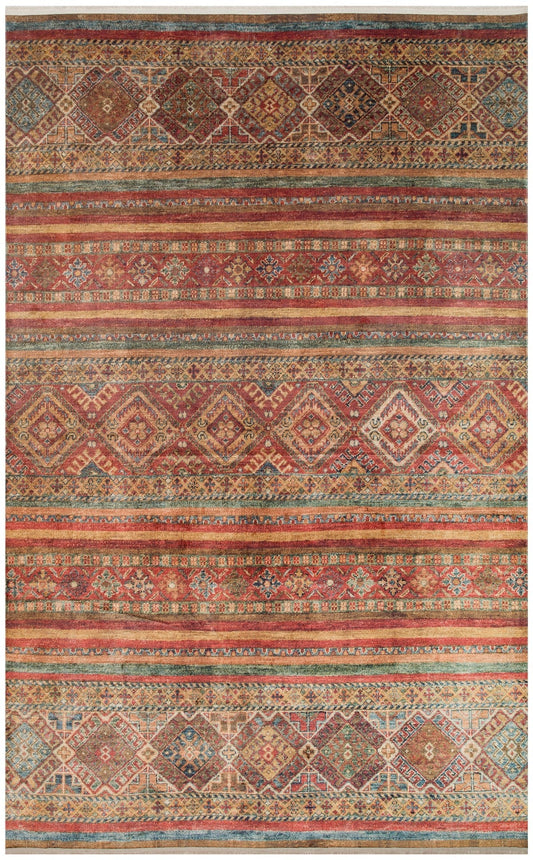Eko Halı ANTIQUE ATK 05 Çok Renkli Kolay kullanımlı Kaymaz Karabağ ve Antik Desenlere Sahip Yıkanabilir Makine Halısı