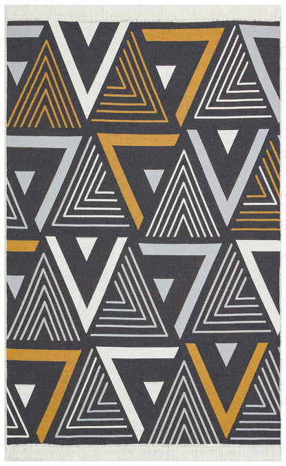 ARYA AR 18 Sarı Gri halı - 120x180, 80x300, 80x150, 160x230 ölçü seçenekleri