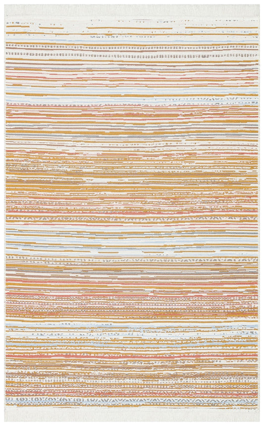 Eko Halı ARYA AR 35 Çok Renkli Yıkanabilir Çift Taraflı Modern Desenli Dokuma Kilim