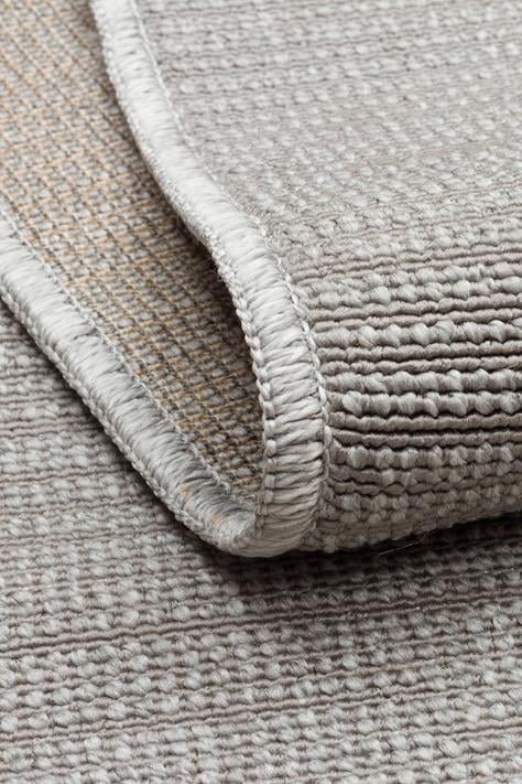 BALI JUTE BLJ 02 Gri halı - Overlok kenar bitimli