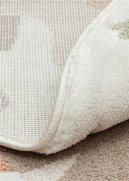 BAMBINO BMB 07 Krem Çok Renkli halı - Q 120, Q 160 ölçü seçenekleri
