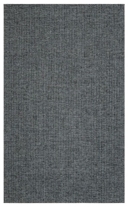 Eko Halı BROOKLYN BRK 01 Antrasit Gümüş Hasır Görünümlü Kaymaz Renkli Dokuma Modern Kilim