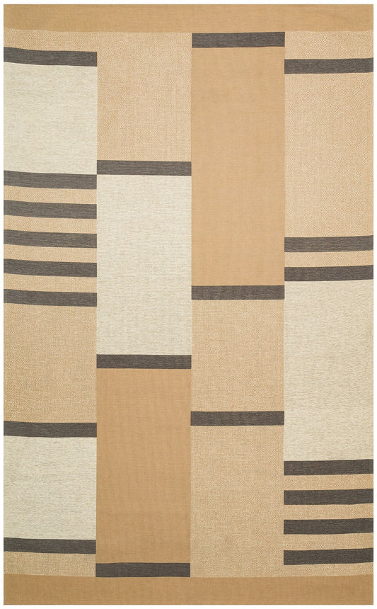 Eko Halı BROOKLYN BRK 14 Naturel Gri Hasır Görünümlü Kaymaz Renkli Dokuma Modern Kilim
